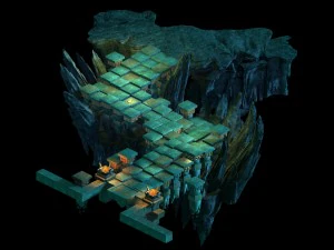 game model - underground palace mysterious soul la 3D Model