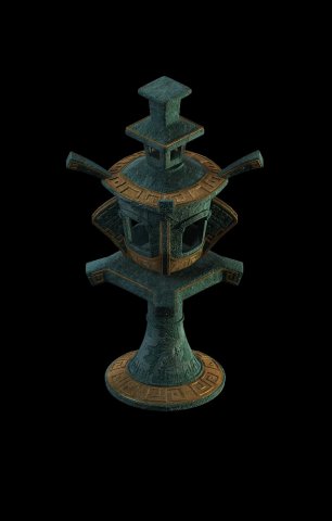 game model - design of palace lamp in Model 3D .c4d .max .obj .3ds .fbx .stl .blend 