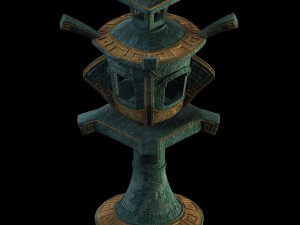 game model - design of palace lamp in 3D मॉडल