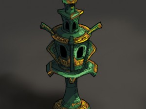 game model - design of palace lamp in Model 3D