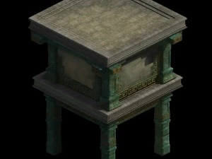 modelo de juego: la conexi&oacute;n de la base submarina Modelo 3D