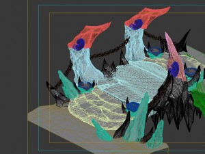 game model - hell stone bridge 3Dモデル