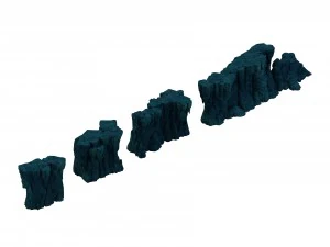 game model - cave wall 3D Model