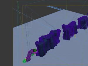 game model - cave wall 3D Model