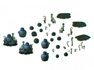 game models - poison valley scene - hemlock cong 3D Model