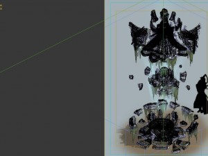 game model - defense stone pagoda old ruins Model 3D