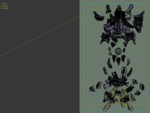 game model - defense stone pagoda old ruins 02 Model 3D