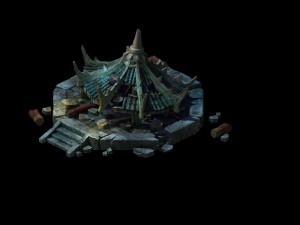 game model - ruins 03 3D Model