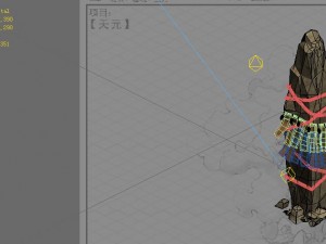 game model - tied spiritual column Model 3D