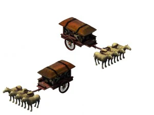game model - the ancient emperors of the carriage 3D Model