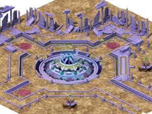 game model - the ruins of the ancient plaza 3D Модель