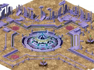 game model - the ruins of the ancient plaza 3D Model