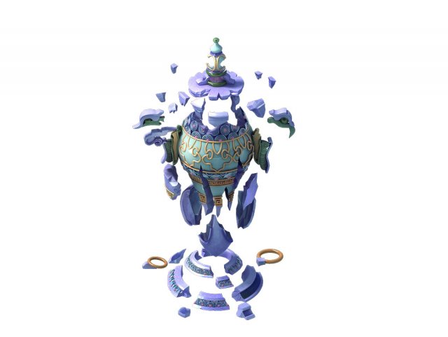 game model - ancient jade lamp Modèle 3D .c4d .max .obj .3ds .fbx .stl .blend 