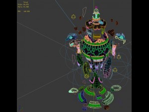 game model - ancient jade lamp Modèle 3D