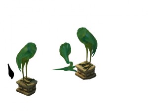 game model - broken crane lamp 3D 모델