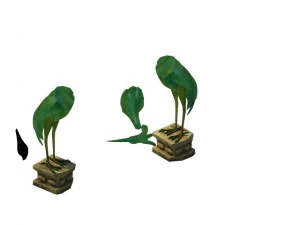 oyun modeli - kırık vin&ccedil; lambası 3D Model