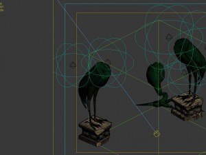 game model - broken crane lamp 3D-Modell
