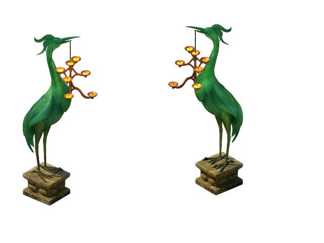 game model - tomb of the crane light figurines 3D Model .c4d .max .obj .3ds .fbx .stl .blend 