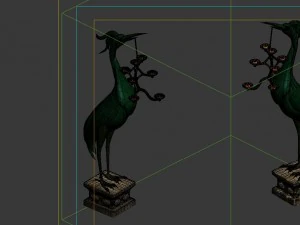 game model - tomb of the crane light figurines 3D Model