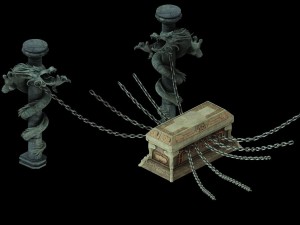 game model - the tomb of the chain locked in the s 3Dモデル