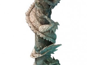 game model - tombstone dragon shaped pillar 01 Modelo 3D