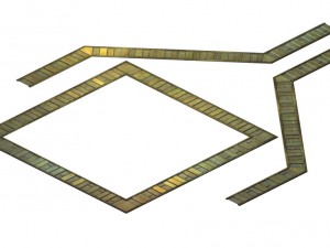 game model - tombstone carved stone carved surface 3D 모델