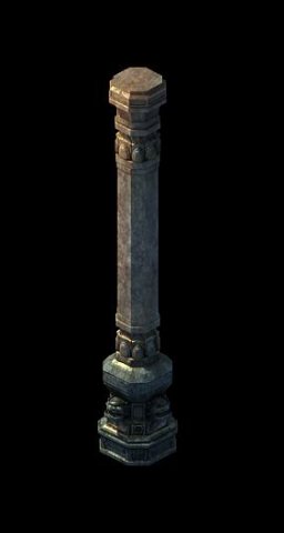game model - tombstone column 3D Model .c4d .max .obj .3ds .fbx .stl .blend 