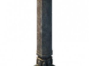 game model - tombstone column 3D Model