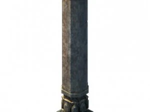 game model - tombstone column 3D Model
