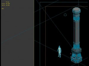 game model - tombstone column 3D Model