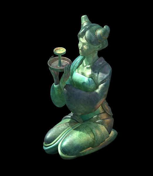 game model - tomb of the ladies light figurines 3D Model .c4d .max .obj .3ds .fbx .stl .blend