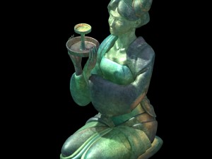 game model - tomb of the ladies light figurines 3Dモデル