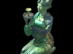 ゲームモデル - 淑女の墓ライトフィギュア 3Dモデル