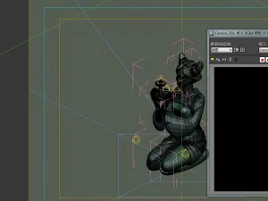 game model - tomb of the ladies light figurines 3D Model