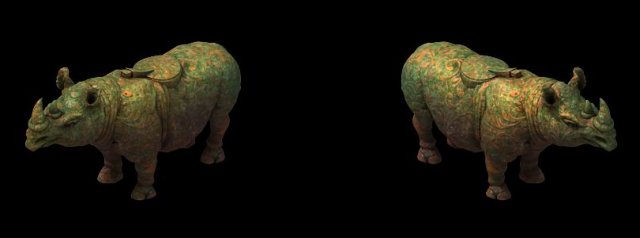 game model - the tomb guardian beast rhinoceros st 3D 模型 .c4d .max .obj .3ds .fbx .stl .blend 