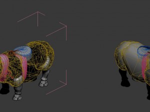 game model - the tomb guardian beast rhinoceros st 3D 模型