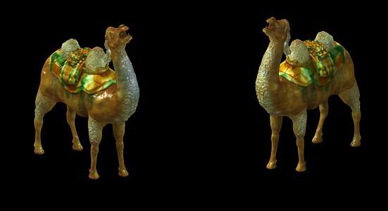 game model - ancient tomb ceramic three - color ca 3D 模型 .c4d .max .obj .3ds .fbx .stl .blend 