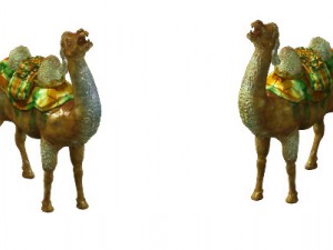 game model - ancient tomb ceramic three - color ca 3D 模型
