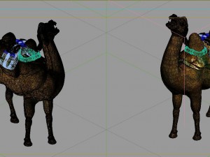game model - ancient tomb ceramic three - color ca 3D 模型