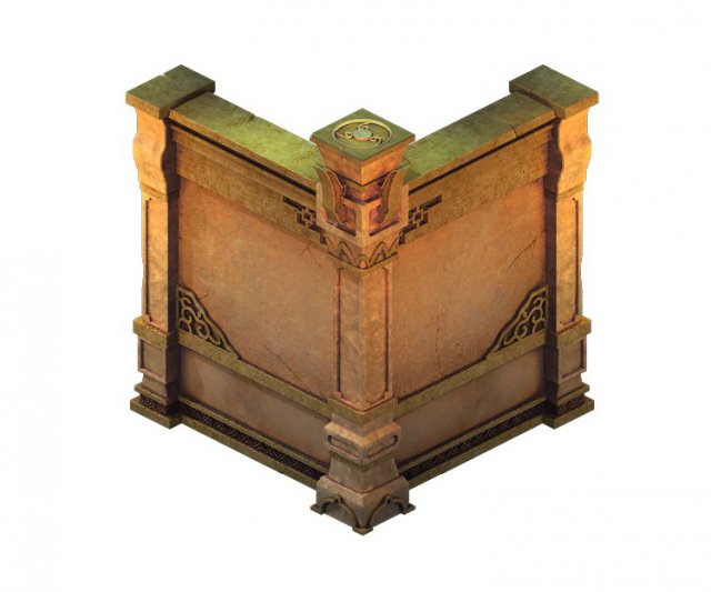 game model - the tomb wall 03 3D Model .c4d .max .obj .3ds .fbx .stl .blend 