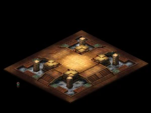modelo de juego - la sala principal de la tumba sarcófago panora Modelo 3D