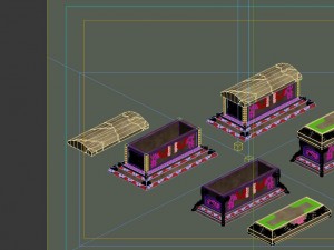 game model - the main tomb room sarcophagus panora 3D-Modell