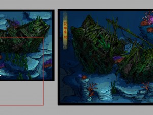 game model - undersea shipwreck -01 3D Model