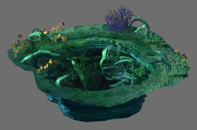 game model - seabed - big swirl 3D Model .c4d .max .obj .3ds .fbx .stl .blend 