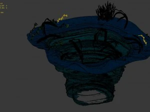 game model - seabed - big swirl 3D Model