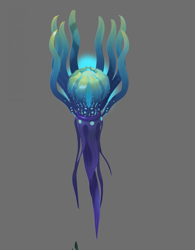 game model - seabed - phytoplankton 3D-Modell .c4d .max .obj .3ds .fbx .stl .blend 