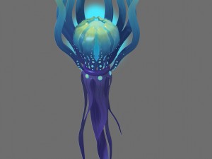 game model - seabed - phytoplankton 3D-Modell