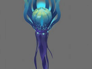 game model - seabed - phytoplankton 3D Model