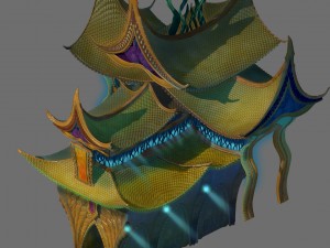 game model - seabed - palace 3D Model