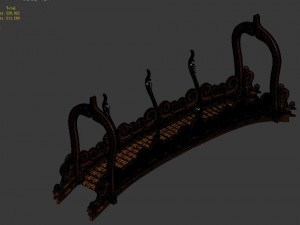 game model - seabed - seabed golden bridge 3D Model